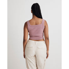 Load image into Gallery viewer, Madewell The Tailored Cropped Tank in Sleek Hold Dusty Pink Women Sz. XXS NWT
