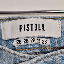 Load image into Gallery viewer, Pistola Audrey Mid Rise Skinny Jeans Distress Ripped Fray Hem Denim Women&#39;s 26
