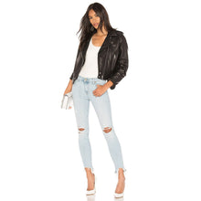 Load image into Gallery viewer, Pistola Audrey Mid Rise Skinny Jeans Distress Ripped Fray Hem Denim Women&#39;s 26
