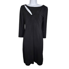 Load image into Gallery viewer, BCBGMaxazria 3/4 Sleeve Knee Length Black Dress Cut Out Women&#39;s Small
