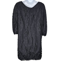 Load image into Gallery viewer, T-Bags Los Angeles Ruffle Front Lace Dress A-Line Black Women&#39;s Medium
