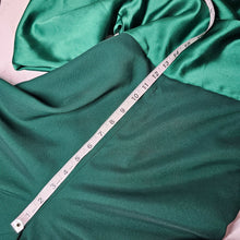 Load image into Gallery viewer, Amsale One-Shoulder Wide Leg Draped Satin Jumpsuit Emerald Green Women Size 2
