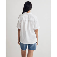 Load image into Gallery viewer, Madewell Signature Poplin Short-Sleeve Button-Down Shirt White Women Size XXS
