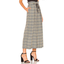 Load image into Gallery viewer, Free People Charlie Wide Leg Pant Wool Blend Plaid Women&#39;s Small
