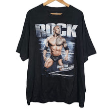 Load image into Gallery viewer, 2011 WWE Dwayne The Rock Wrestling Graphic T-shirt in Black, Men&#39;s 2X

