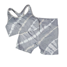 Load image into Gallery viewer, PINK Tie Dye Athletic Workout Set Gray White Size XL
