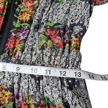 Load image into Gallery viewer, Anthropologie Sanctuary Button Front Lace and Floral Print Dress Long Sleeve Women&#39;s XS
