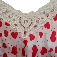 Load image into Gallery viewer, Vintage LA Intimates Heart Polyester Silk Dress Women&#39;s Medium
