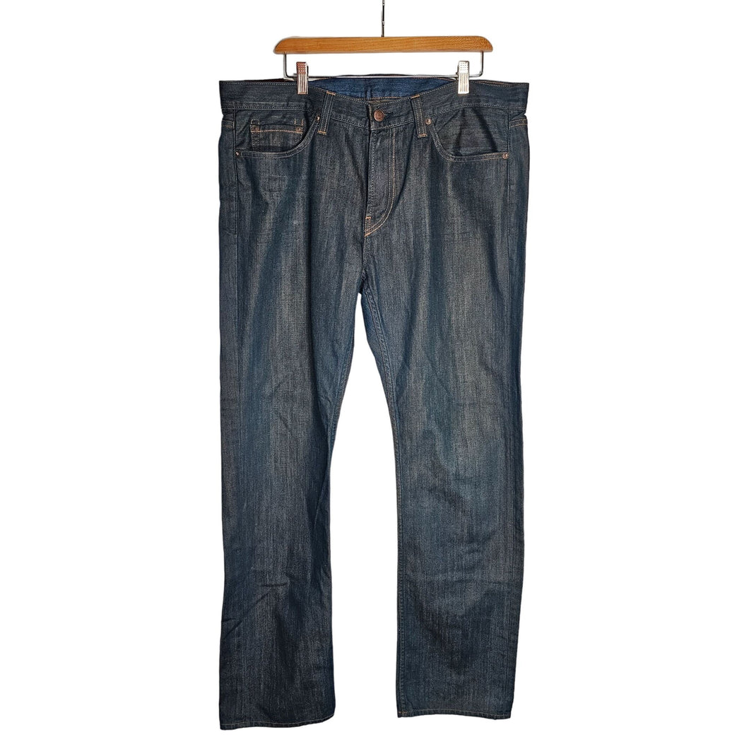 J Brand Men's Straight Leg Denim Jeans Dark Blue Wash Isolate Size 38