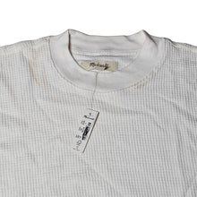 Load image into Gallery viewer, Madewell Waffle Mock Neck Ribbed Tee Top in Lighthouse NK194 Women Size Small
