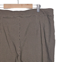 Load image into Gallery viewer, Worthington Slim Leg Pants Brown Tweed Pleated Stretch Side Pockets Plus Size Women 16
