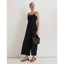 Load image into Gallery viewer, Madewell Square-Neck Wide-Leg Sleeveless Jumpsuit NM489 Black Women Size 2 NWT
