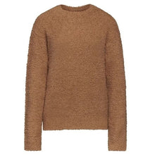 Load image into Gallery viewer, SKIMS Teddy Crewneck Pullover Sweater Neutral Brown Women&#39;s XXS/S
