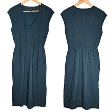 Load image into Gallery viewer, J. Crew Side Slit Green V-neck Dress Short Sleeve Women&#39;s 4
