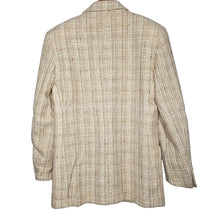 Load image into Gallery viewer, Vintage Liz Claiborne Tweed Neutral Blazer Jacket Union Label Women&#39;s Small
