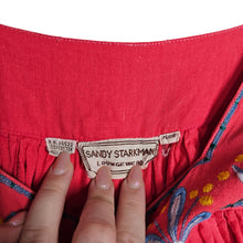 Load image into Gallery viewer, Sandy Starkman Vintage A-Line Embroidered Mexican Dress Square Neck Women&#39;s Large
