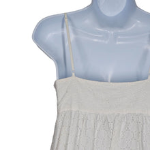 Load image into Gallery viewer, Robert Rodriguez White Eyelet Lace Cami Empire Sun Dress with Tie Cotton Women &#39;s 4/XS
