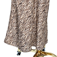 Load image into Gallery viewer, Scotch &amp; Soda Printed Open Back Maxi V-neck Dress Tiger Tan Women XS
