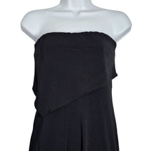 Load image into Gallery viewer, BCBGMaxazria Vintage Asymmetrical Strapless Dress Black Women&#39;s Small
