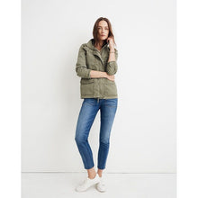 Load image into Gallery viewer, Madewell Passage Jacket Military Field Utility Style# L2512 Green Women’s Small
