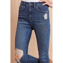 Load image into Gallery viewer, Good American Good Legs Crop Frayed Raw Hem Skinny Jeans Blue Women Size 8/29
