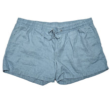 Load image into Gallery viewer, Amazon Essentials Linen Drawstring Shorts Dusty Blue Women Size XL
