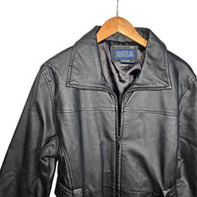 Load image into Gallery viewer, Shaver Lake Y2K Vintage Leather Jacket with Tie Women&#39;s Large
