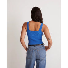 Load image into Gallery viewer, Madewell Ottoman Sweater Tank Top Ribbed Cropped.Nlue Parasol NL208 Women&#39;s XS
