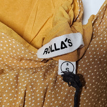 Load image into Gallery viewer, Rolla&#39;s April Mini Sport Dotted Dress Gold Yellow SAMPLE Women&#39;s Small
