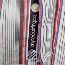 Load image into Gallery viewer, Vintage Enyce Clothing Co. Men&#39;s Striped Button Down Shirt with tags Size XL
