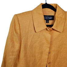 Load image into Gallery viewer, Vintage 100% Linen Blazer Jacket Yellow Linda Allard Ellen Tracy Women&#39;s 6
