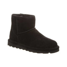 Load image into Gallery viewer, BEARPAW Alyssa Lined Suede Ankle Boot in Black Women&#39;s 10
