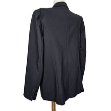 Load image into Gallery viewer, Good American Oversized Long Sleeves Double Breasted Blazer Black Women Size 1
