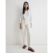 Load image into Gallery viewer, Madewell The Perfect Vintage Wide-Leg Jean High-Rise White Denim Women Size 33
