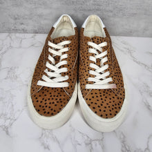 Load image into Gallery viewer, Madewell Calf Hair Sneaker Lace Up Animal Print Neutral Brown Tan Women&#39;s 6
