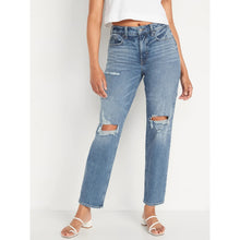 Load image into Gallery viewer, Old Navy O.G. High Rise Loose Baggy Jeans Distressed Denim Women&#39;s 18
