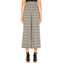 Load image into Gallery viewer, Free People Charlie Wide Leg Pant Wool Blend Plaid Women&#39;s Small
