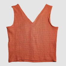 Load image into Gallery viewer, Madewell V-Neck Sleeveless Crop Top Copper Washed Orange Women Size XS
