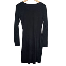 Load image into Gallery viewer, Leith Long Sleeve Jersey Knit Dress Black Knee Length Women&#39;s Medium

