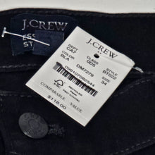 Load image into Gallery viewer, J.Crew Essential Straight Jean In All-Day Stretch BT022 Black Women Size 34 NWT
