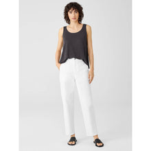 Load image into Gallery viewer, Eileen Fisher Tapered Leg Jeans High-Rise Stretch Denim White Women Plus Size 14
