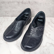 Load image into Gallery viewer, Dansko Abigail Clog Slip On Comfort Shoe Black Leather Women&#39;s Size 41
