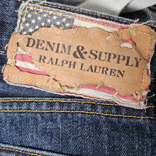 Load image into Gallery viewer, Denim &amp; Supply Ralph Lauren Vintage Distressed Bootcut Jeans Blue Men&#39;s 38x32
