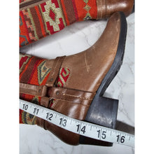 Load image into Gallery viewer, Sofft Western Leather/Textile Thigh Tall Boots Aztec Tribal Boho Women 6W
