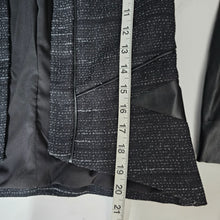 Load image into Gallery viewer, Antonio Melani Tweed Blazer Jacket Black Women&#39;s 0/XS
