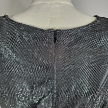 Load image into Gallery viewer, BB Dakota Metallic Silver Long Sleeve Mini Dress Women&#39;s Small
