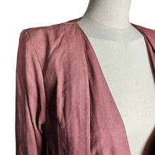 Load image into Gallery viewer, Cupcakes and Cashmere Leather Pink Open Blazer Jacket Women&#39;s Small
