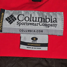 Load image into Gallery viewer, Columbia Titanium Blade Run II Parka Hooded Jacket Omni-tech Waterproof Red Men&#39;s Large
