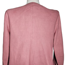 Load image into Gallery viewer, Cupcakes and Cashmere Leather Pink Open Blazer Jacket Women&#39;s Small
